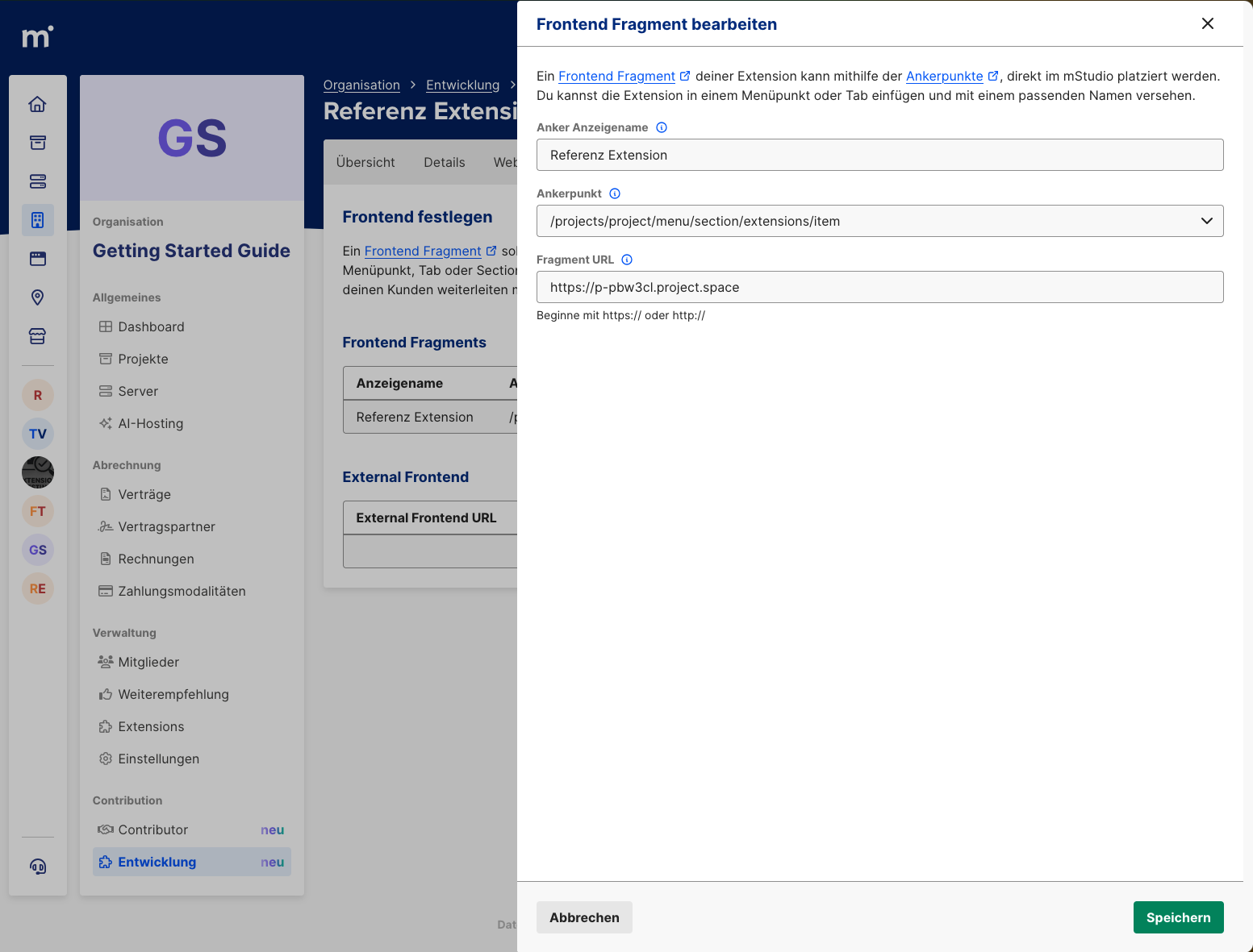 Frontend Fragment Prod Extension